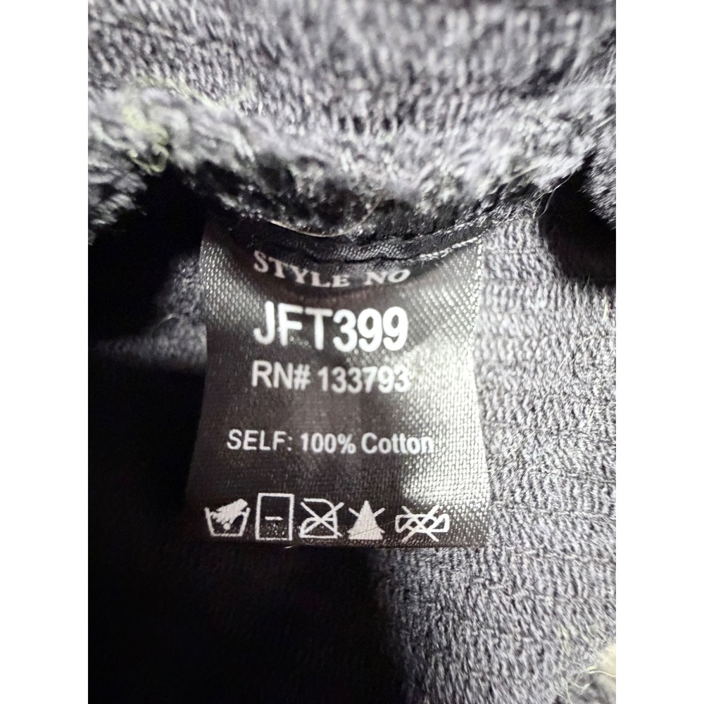 POL Black Corduroy Cropped Jacket Raw Hem Shacket Size L - Picture 5 of 7